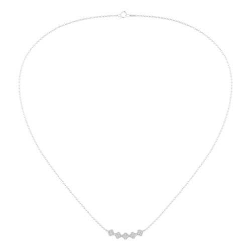 Five Clover Diamond Necklace