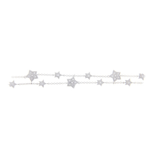 Starry night diamond and gold bracelet