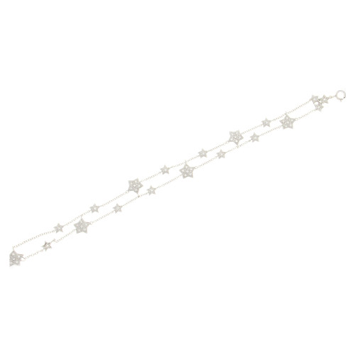 Starry night diamond and gold bracelet