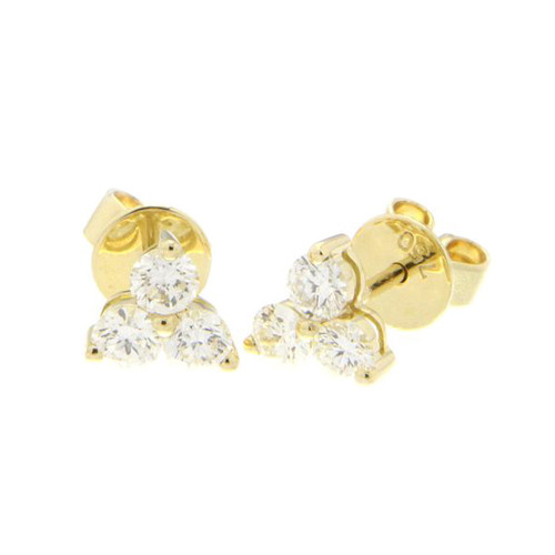 Trio Triangle Stud Earrings