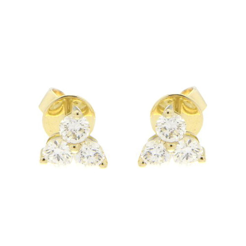 Trio Triangle Stud Earrings
