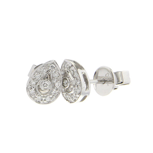 Halo Pear Earrings