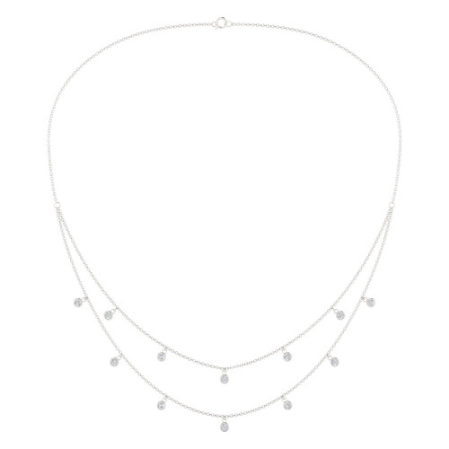 Dancing Diamonds Layered Necklace