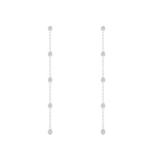 Bezel Drop by the Yard Earrings