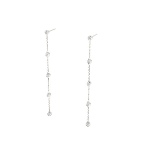 Bezel Drop by the Yard Earrings