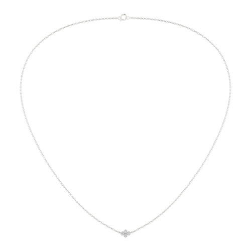 Mini Four Bezel Diamond Necklace